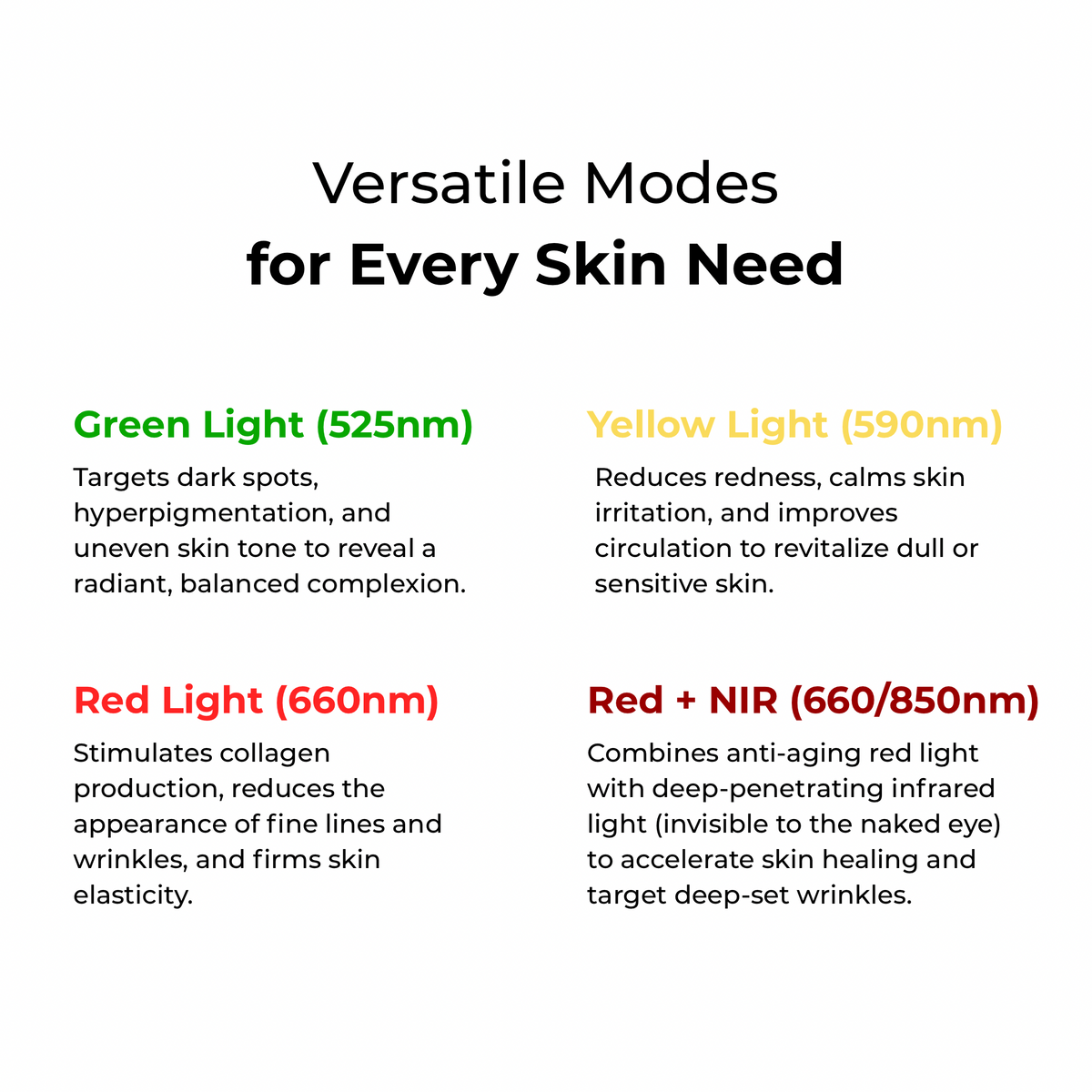 LED Face & Neck Light Therapy Mask for Wrinkles