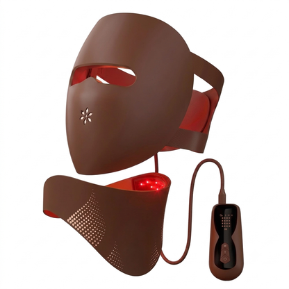 LED Face & Neck Light Therapy Mask for Wrinkles